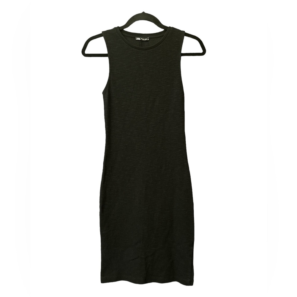 Zara Sleeveless Ribbed Midi Dress